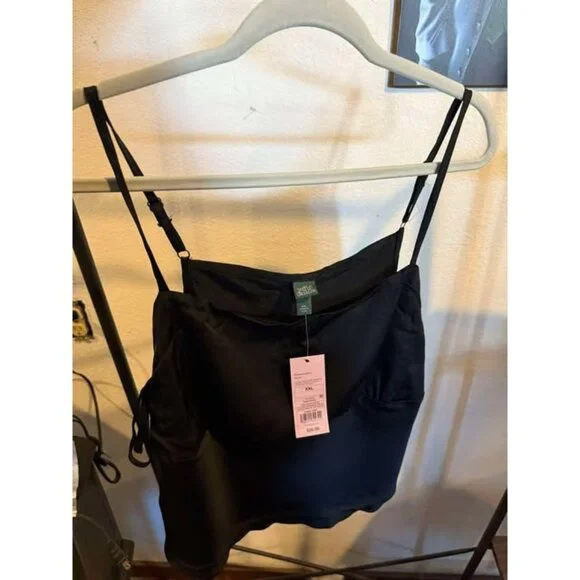 Womens Satin Tank Top - Wild Fable™ Black XXL - Picture 1 of 4